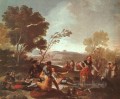 Picknick am Ufer des Manzanares Romantische moderne Francisco Goya
